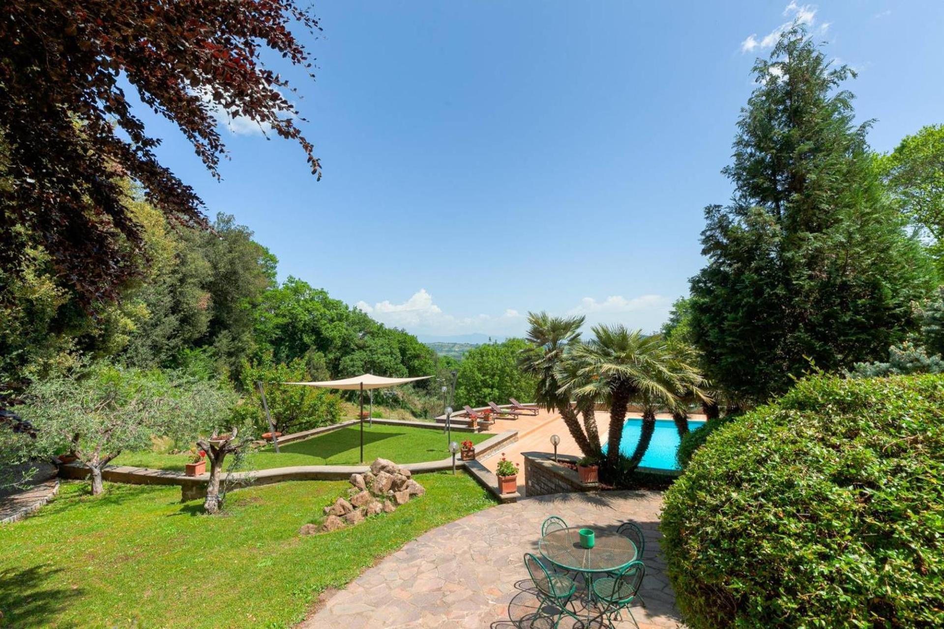 Villa Carolina - Piscina E Parco Panoramico Campagnano Di Roma Bagian luar foto