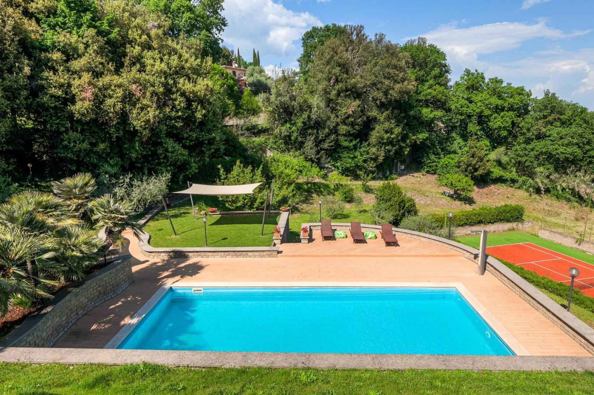 Villa Carolina - Piscina E Parco Panoramico Campagnano Di Roma Bagian luar foto